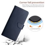 For Xiaomi Mi 11 Genuine Leather Fingerprint-proof Horizontal Flip Phone Case(Blue)
