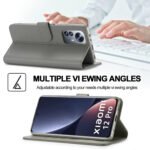 For Xiaomi 12 Pro/12S Pro LC.IMEEKE Calf Texture Leather Phone Case(Grey)