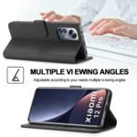 For Xiaomi 12 Pro/12S Pro LC.IMEEKE Calf Texture Leather Phone Case(Black)