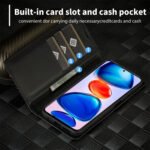 For Xiaomi Redmi Note 11 Pro China LC.IMEEKE Carbon Fiber Texture Flip Leather Phone Case(Vertical Black)