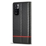 For Xiaomi Redmi Note 11 Pro China LC.IMEEKE Carbon Fiber Texture Flip Leather Phone Case(Horizontal Black)