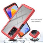 For Xiaomi Redmi Note 11 Pro 5G / 4G Foreign Starry Sky Solid Color Series PC + TPU Phone Case(Red)