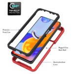 For Xiaomi Redmi Note 11 Pro 5G / 4G Foreign Starry Sky Solid Color Series PC + TPU Phone Case(Red)