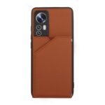 For Xiaomi 12 Skin Feel PU + TPU + PC Phone Case(Brown)