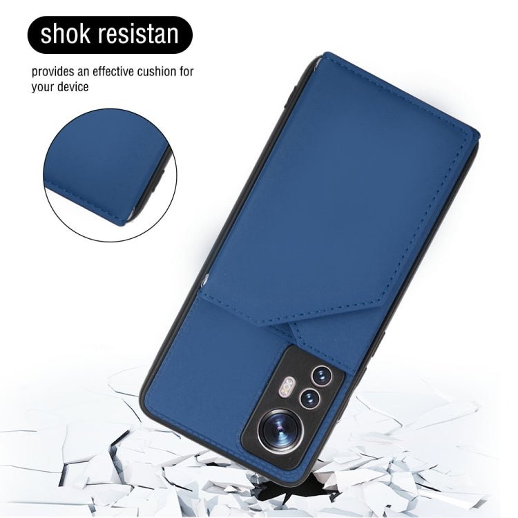 For Xiaomi12 Skin Feel PU + TPU + PC Phone Case(Blue)