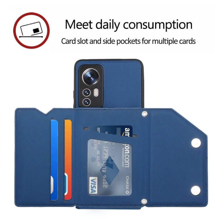 For Xiaomi12 Skin Feel PU + TPU + PC Phone Case(Blue)