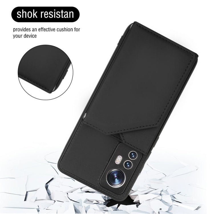 For Xiaomi 12 Skin Feel PU + TPU + PC Phone Case(Black)