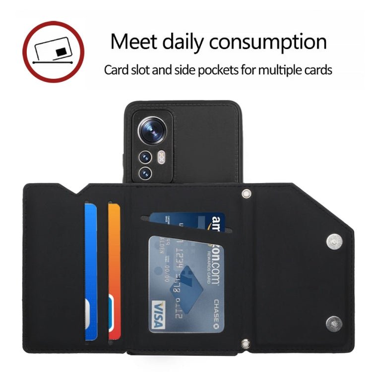 For Xiaomi 12 Skin Feel PU + TPU + PC Phone Case(Black)