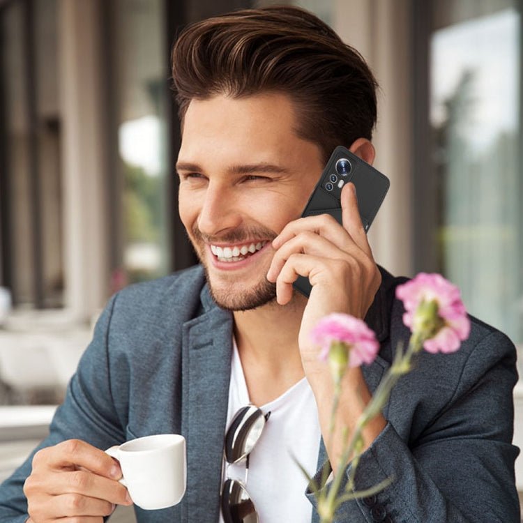 For Xiaomi 12 Skin Feel PU + TPU + PC Phone Case(Black)