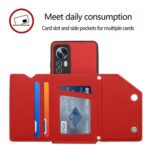 For Xiaomi 12 Skin Feel PU + TPU + PC Phone Case(Red)