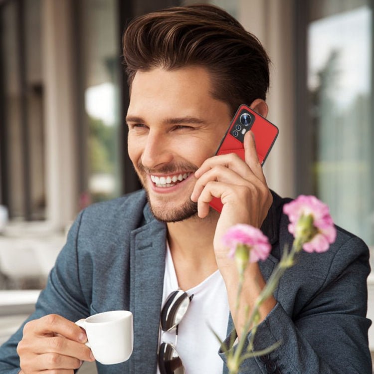 For Xiaomi 12 Skin Feel PU + TPU + PC Phone Case(Red)