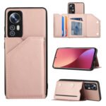 For Xiaomi 12 Skin Feel PU + TPU + PC Phone Case(Rose Gold)