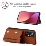 For Xiaomi 12 Pro Skin Feel PU + TPU + PC Phone Case(Brown)