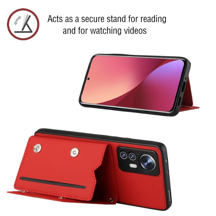 For Xiaomi 12 Pro Skin Feel PU + TPU + PC Phone Case(Red)