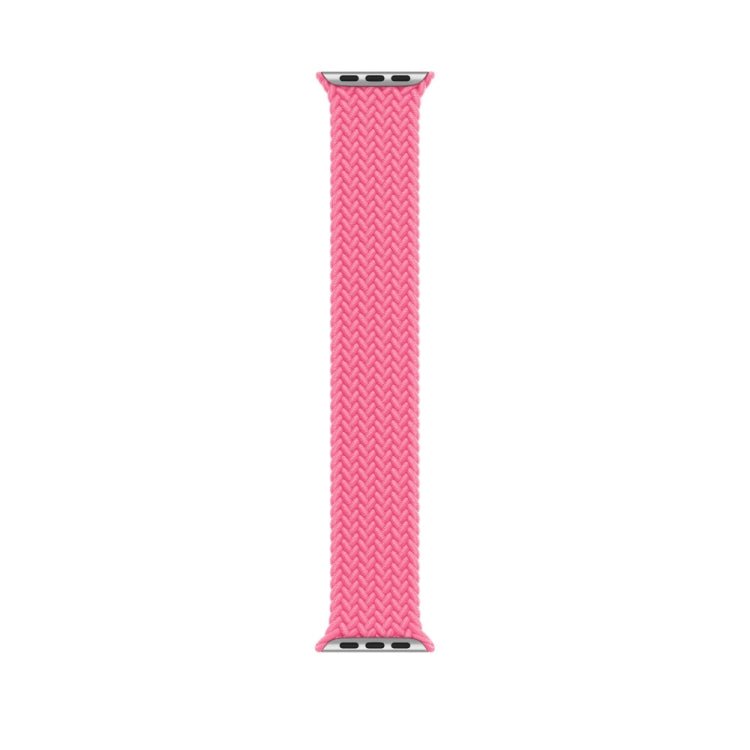 145mm Nylon Braided Watch Band For Apple Watch Series 8&7 41mm / SE 2&6&SE&5&4 40mm / 3&2&1 38mm(Pink)