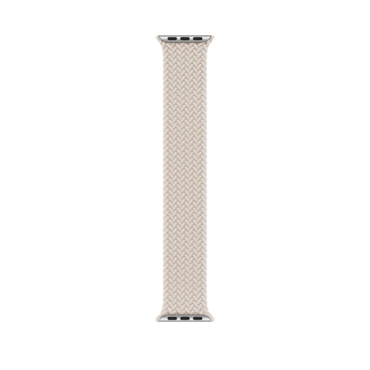 145mm Nylon Braided Watch Band For Apple Watch Series 8&7 41mm / SE 2&6&SE&5&4 40mm / 3&2&1 38mm(Starlight)