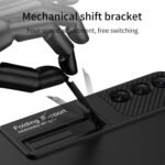 For Samsung Galaxy S22 5G GKK Ultra-thin Shockproof Phone Case with Holder(Black)