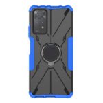 For Xiaomi Redmi Note 11 Pro 5G Armor Bear Shockproof PC + TPU Phone Case with Ring(Blue)