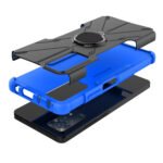 For Xiaomi Redmi Note 11 Pro 5G Armor Bear Shockproof PC + TPU Phone Case with Ring(Blue)