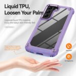 For Samsung Galaxy S21 5G TPU + PC Lens Protection Phone Case(Purple)