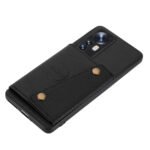 For Xiaomi 12 Double Buckle PU + TPU Shockproof Magnetic Phone Case(Black)