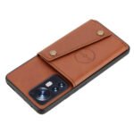 For Xiaomi 12 Double Buckle PU + TPU Shockproof Magnetic Phone Case(Brown)