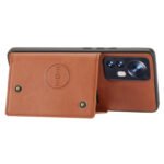 For Xiaomi 12 Pro Double Buckle PU + TPU Shockproof Magnetic Phone Case(Brown)