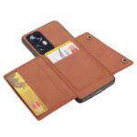 For Xiaomi 12 Pro Double Buckle PU + TPU Shockproof Magnetic Phone Case(Brown)