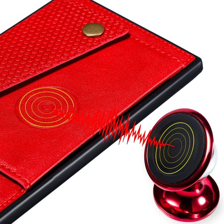 For Xiaomi 12 Pro Double Buckle PU + TPU Shockproof Magnetic Phone Case(Red)