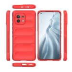 For Xiaomi Mi 11 Magic Shield TPU + Flannel Phone Case(Red)