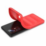 For Xiaomi 12 Pro Magic Shield TPU + Flannel Phone Case(Red)