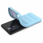For Xiaomi 12 Pro Magic Shield TPU + Flannel Phone Case(Light Blue)