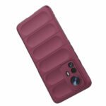 For Xiaomi 12 Pro Magic Shield TPU + Flannel Phone Case(Wine Red)
