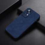 For Xiaomi 12 Pro Morocco Texture PU Shockproof Phone Case(Blue)