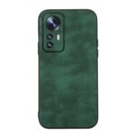 For Xiaomi 12 Pro Morocco Texture PU Shockproof Phone Case(Green)