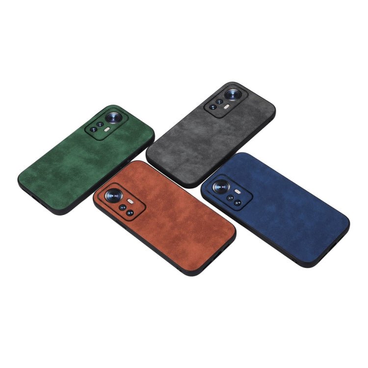 For Xiaomi 12 Pro Morocco Texture PU Shockproof Phone Case(Green)