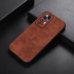 For Xiaomi 12 Pro Morocco Texture PU Shockproof Phone Case(Brown)