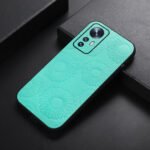 For Xiaomi 12 Pro Sunflower Pattern PU Shockproof Phone Case(Baby Blue)