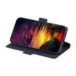 For Samsung Galaxy S21 5G Twill Texture Side Button Leather Phone Case(Blue)