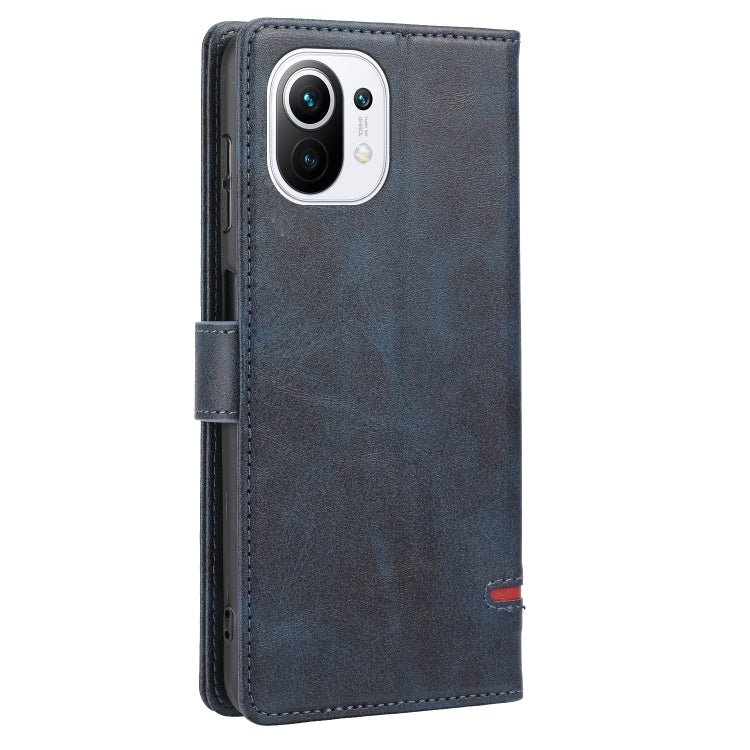 For Xiaomi Mi 11 Classic Wallet Flip Leather Phone Case(Blue)