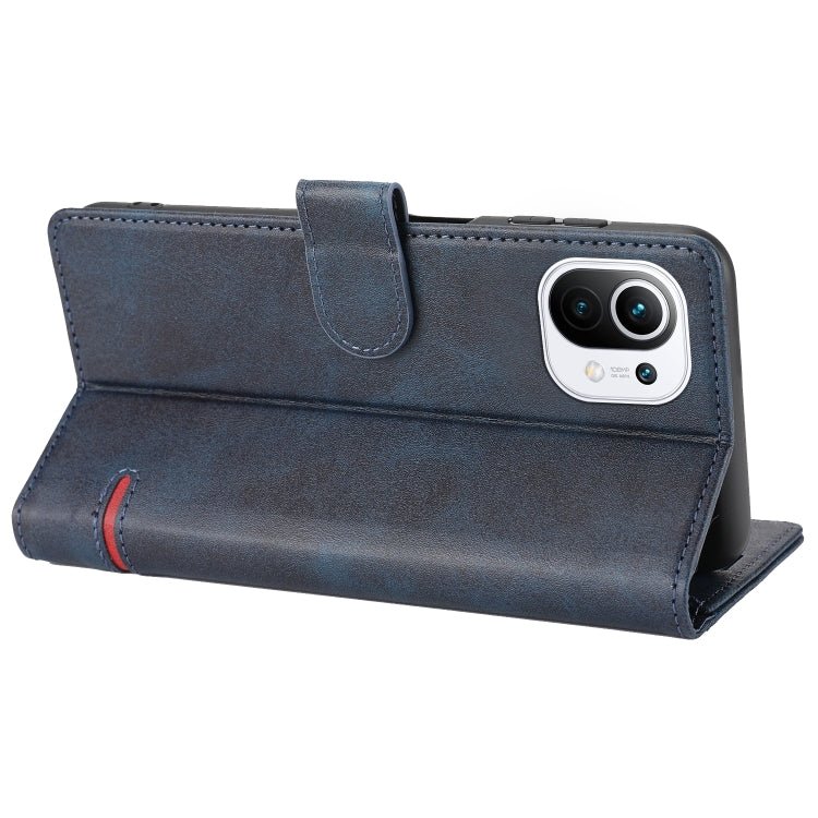 For Xiaomi Mi 11 Classic Wallet Flip Leather Phone Case(Blue)