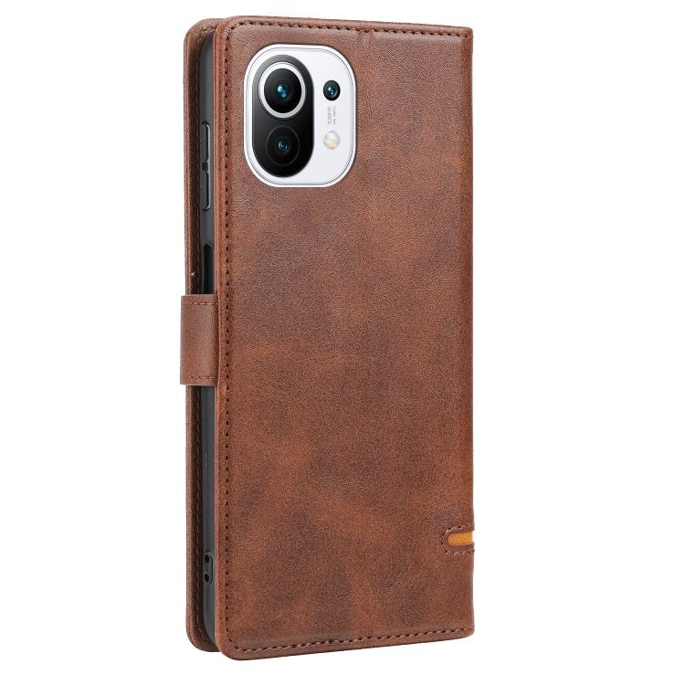 For Xiaomi Mi 11 Classic Wallet Flip Leather Phone Case(Brown)