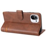 For Xiaomi Mi 11 Classic Wallet Flip Leather Phone Case(Brown)