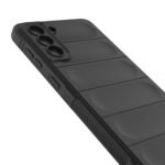 For Samsung Galaxy S21+ 5G Magic Shield TPU + Flannel Phone Case(Dark Grey)