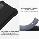 For Xiaomi 12 / 12X IMAK All-inclusive Shockproof Airbag TPU Phone Case with Screen Protector (Matte Black)