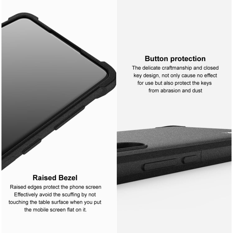 For Xiaomi 12 / 12X IMAK All-inclusive Shockproof Airbag TPU Phone Case with Screen Protector (Matte Black)