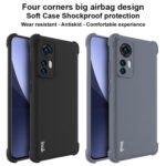 For Xiaomi 12 / 12X IMAK All-inclusive Shockproof Airbag TPU Phone Case with Screen Protector (Matte Grey)