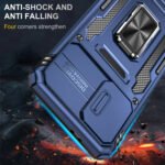 For Samsung Galaxy S21+ 5G Armor PC + TPU Camera Shield Phone Case(Navy Blue)