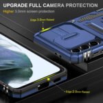 For Samsung Galaxy S21+ 5G Armor PC + TPU Camera Shield Phone Case(Navy Blue)