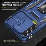 For Samsung Galaxy S21+ 5G Armor PC + TPU Camera Shield Phone Case(Navy Blue)